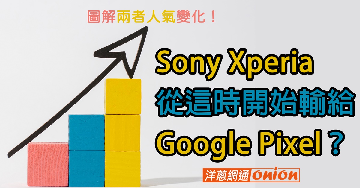 Sony手機從這時開始輸給Google Pixel？圖解兩者人氣變化！