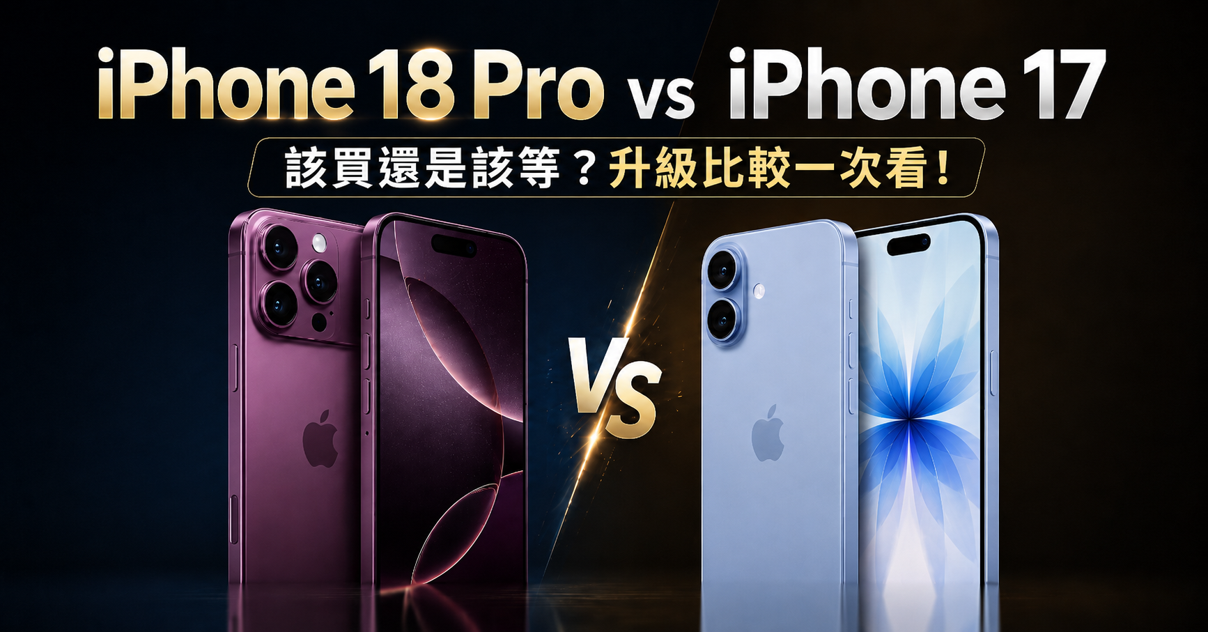 iPhone 18 Pro、iPhone 17 比較