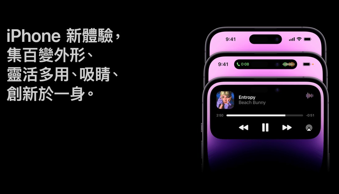 iPhone14 Pro動態島設計