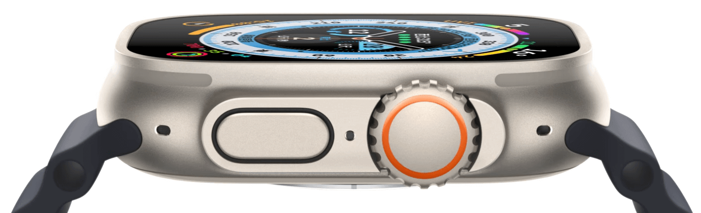 Apple Watch Ultra 2錶面使用藍寶石水晶玻璃