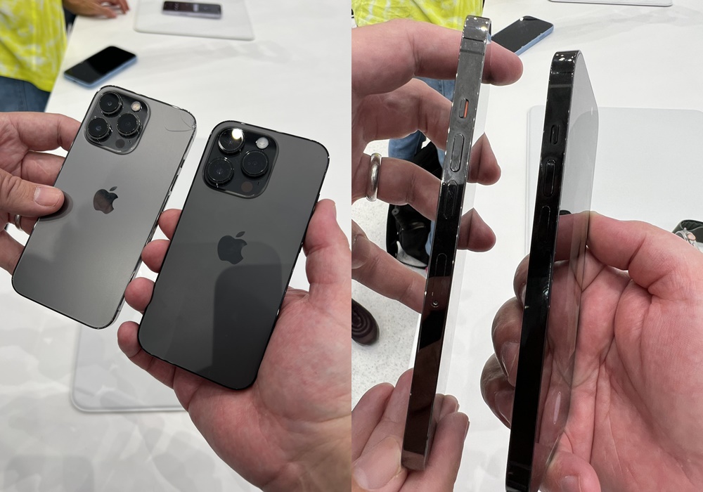 iPhone13 Pro、iPhone14 Pro午夜黑顏色比較