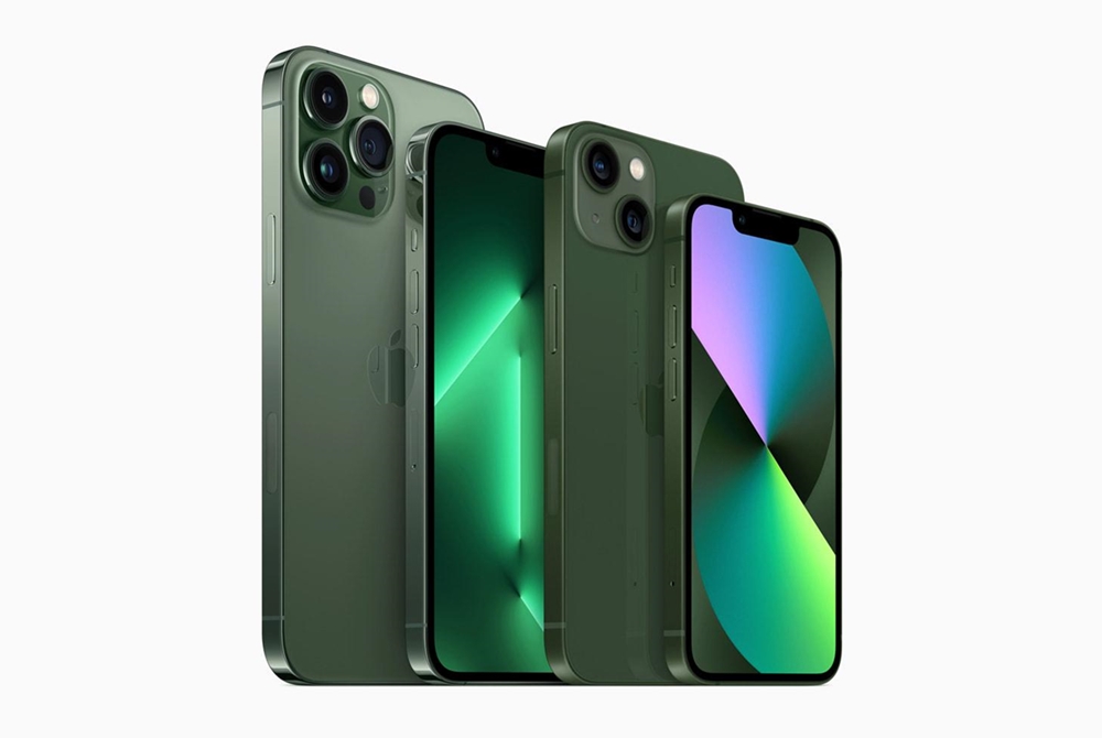 iPhone 13綠色及iPhone 13 Pro松嶺青