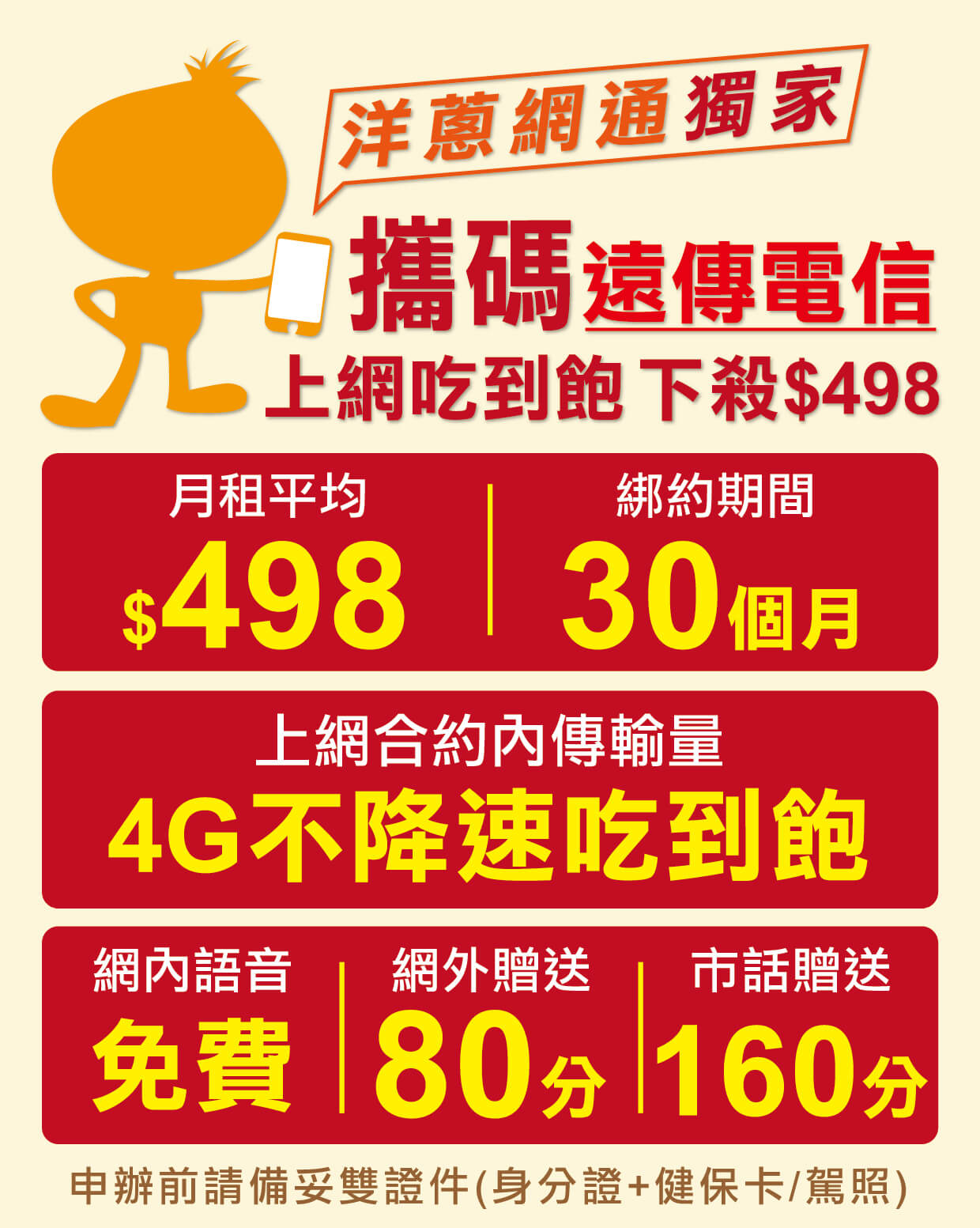 攜碼遠傳4G吃到飽