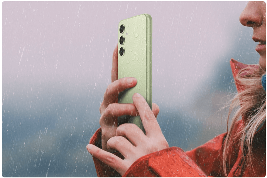 SAMSUNG A54支援IP67防塵防水