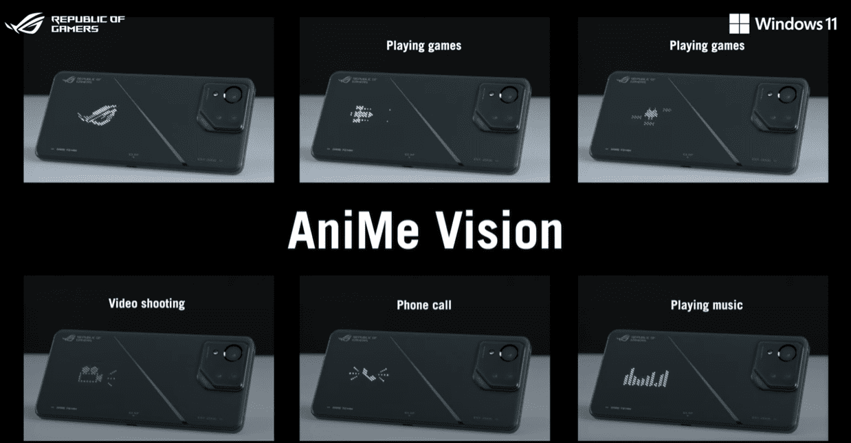 ROG PHONE 8 PRO anime vision LED