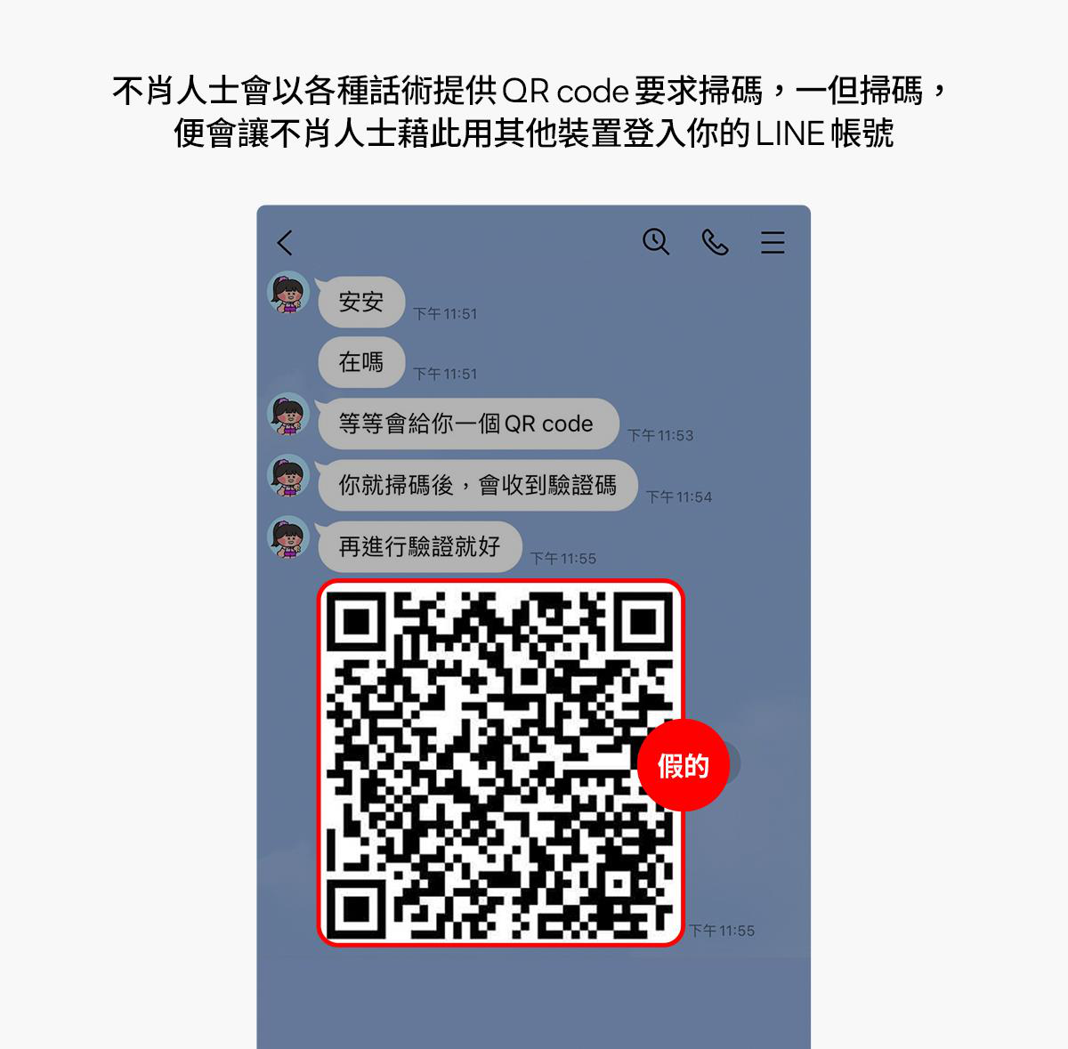 LINE 詐騙訊息