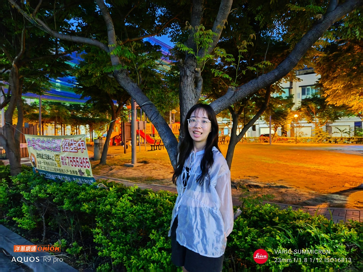 Sharp AQUOS R9 Pro 夜間人像照拍攝