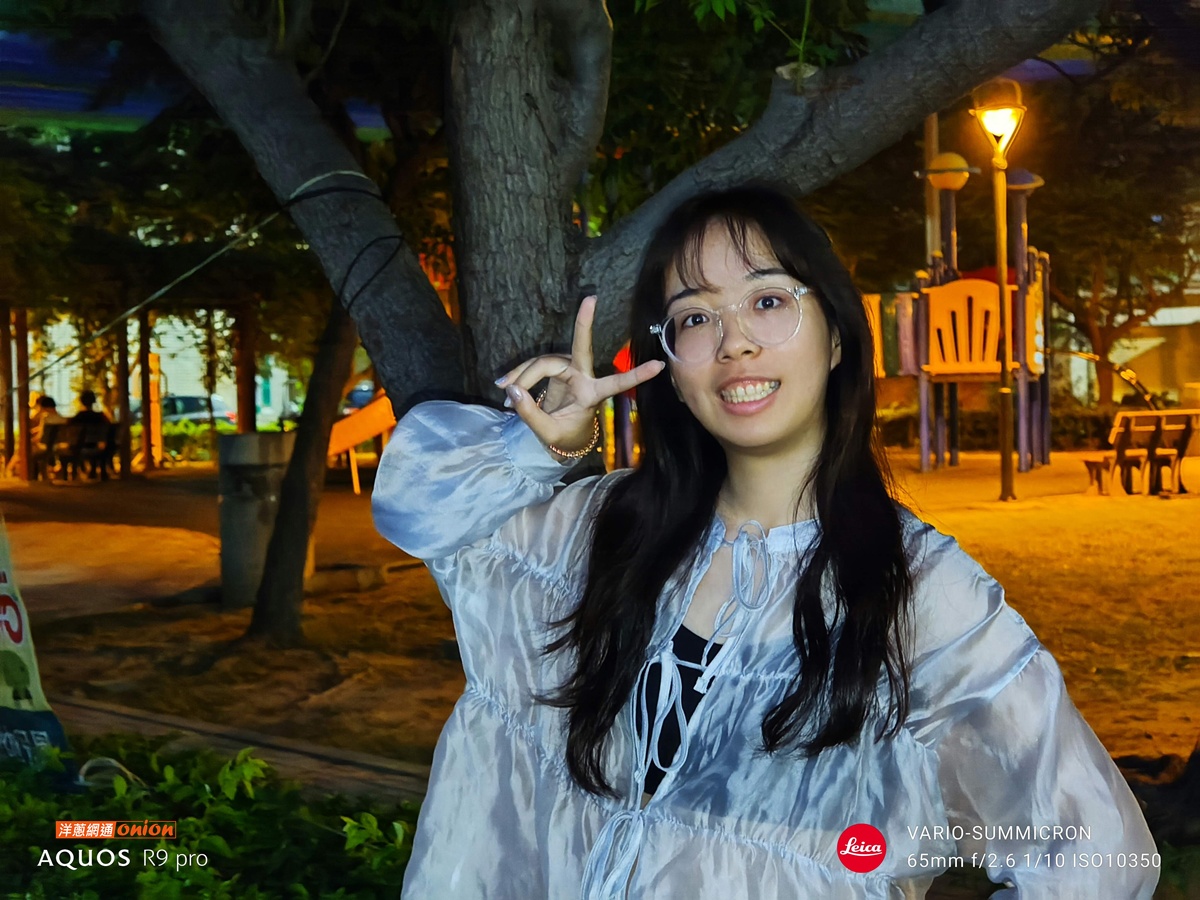 Sharp AQUOS R9 Pro 夜間人像照拍攝