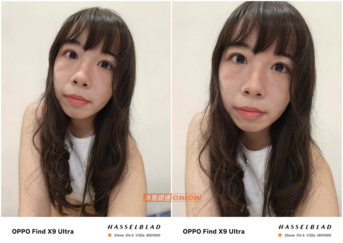 OPPO Find X9 Ultra 不同焦距自拍