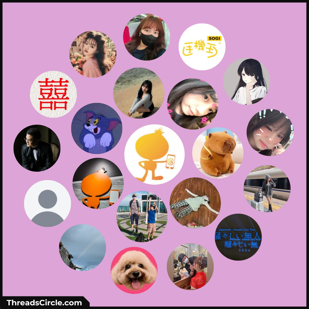脆 threads circle