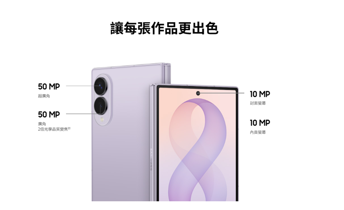 三星 Galaxy Z Fold8 鏡頭