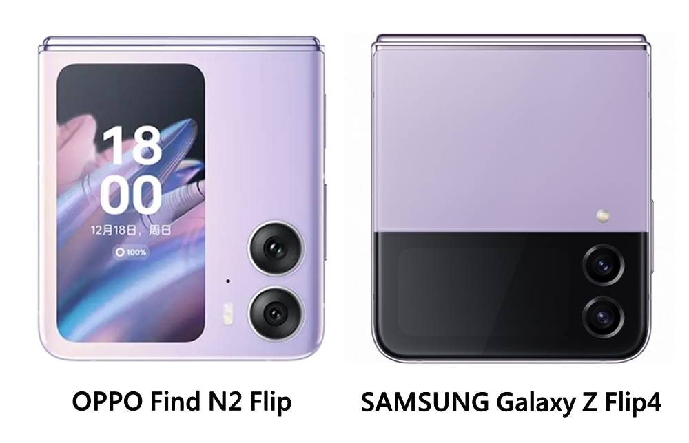 OPPO Find N2 Flip擁有 3.6吋副螢幕