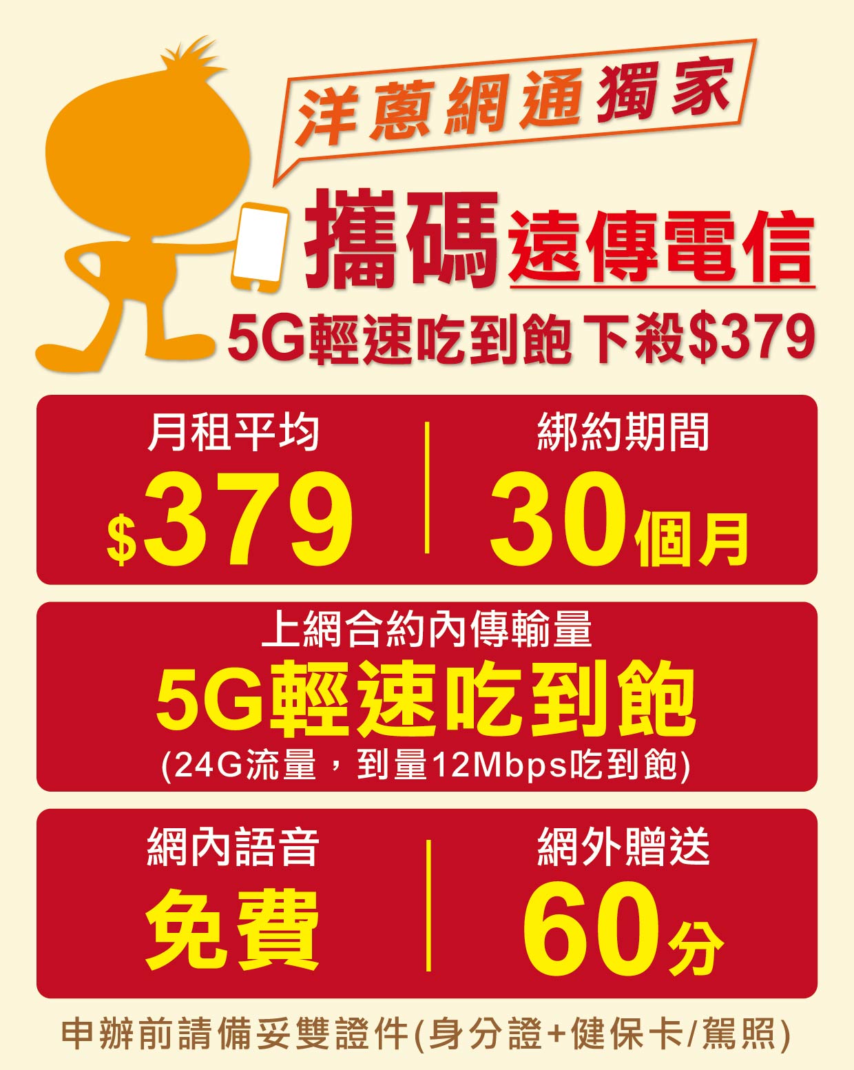 遠傳電信5G攜碼優惠