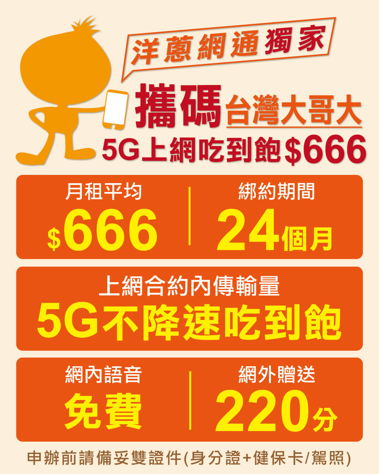 台灣大哥大5G優惠方案