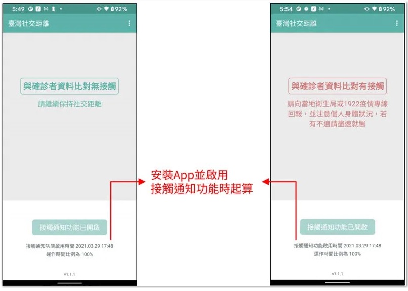 台灣社交距離APP使用方式