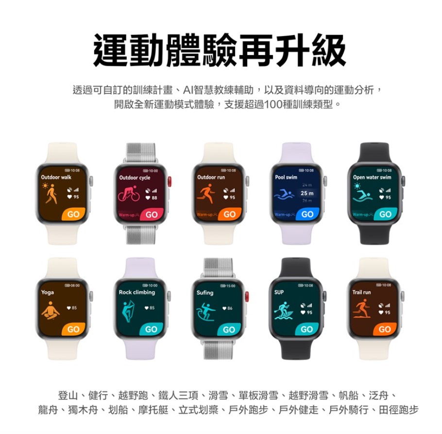 HUAWEI 華為 WATCH Fit 4 GPS 運動體驗再升級