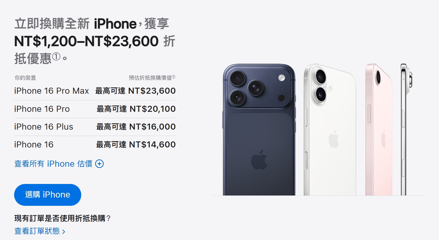 Apple 舊換新方案官網價格