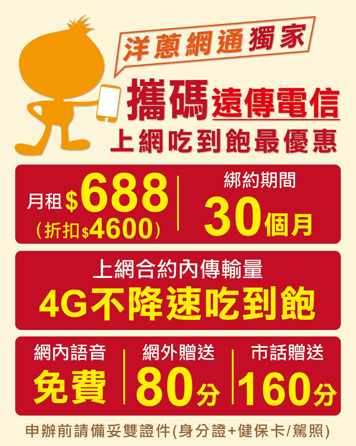 洋蔥網通提供的2025年最新遠傳電信攜碼優惠方案